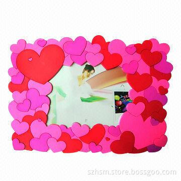 3D Embossed Customized Logo Plastic Photo Frame for Honey Wedding
